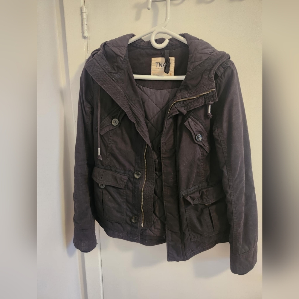 TNA Black Hooded Jacket